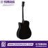 Zoso Music Yamaha FGX800C acoustic electric guitar in black, showing the back view of the cutaway body