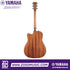 Zoso Music Yamaha FGX800C acoustic electric guitar back view showing nato wood body and chrome machine heads