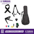 Zoso Music accessory bundle for Yamaha CSF1M guitar including hard gig bag, stand, capo, tuner, strap, and picks.