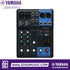 Zoso Music Yamaha MG06 6-channel analog mixer with black and blue metal chassis, featuring D-PRE preamps and EQ controls