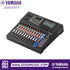 Zoso Music Yamaha MGX12V 12-input digital mixing console with touchscreen, faders, and integrated video interface.