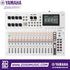 Zoso Music Yamaha MGX16 digital mixing console with touchscreen, faders, and sound pads in a white chassis.