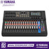 Zoso Music Yamaha MGX16 22-channel digital mixing console with touchscreen, faders, and sound pads for live streaming.