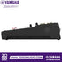 Side profile of the black Yamaha MGX16 digital mixing console from Zoso Music showing its sleek, professional design.