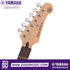 Zoso Music Yamaha Pacifica PAC112V electric guitar headstock with maple neck and chrome tuning pegs