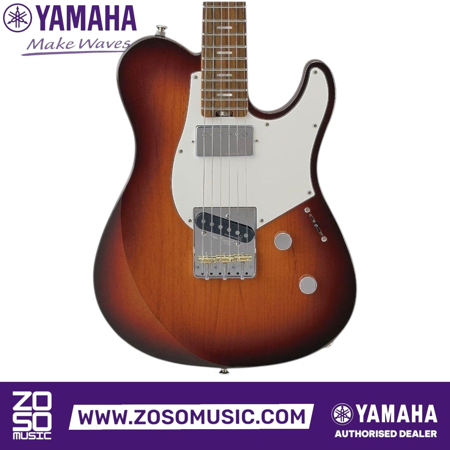 Zoso Music Yamaha Pacifica Standard Plus electric guitar in sunburst finish with rosewood fretboard and chrome hardware