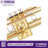 Zoso Music Yamaha YTR-6345G professional Bb trumpet with a polished gold lacquer finish and monel valves.