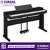 Zoso Music Yamaha P-S500 88-key digital piano in black with weighted keys, music stand, and triple pedal unit