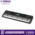 Zoso Music Yamaha PSR-E383 61-key portable keyboard in black with touch-sensitive keys and LCD display.
