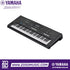 Zoso Music Yamaha PSR-E483 61-key portable keyboard with black finish, control knobs, and LCD screen display.