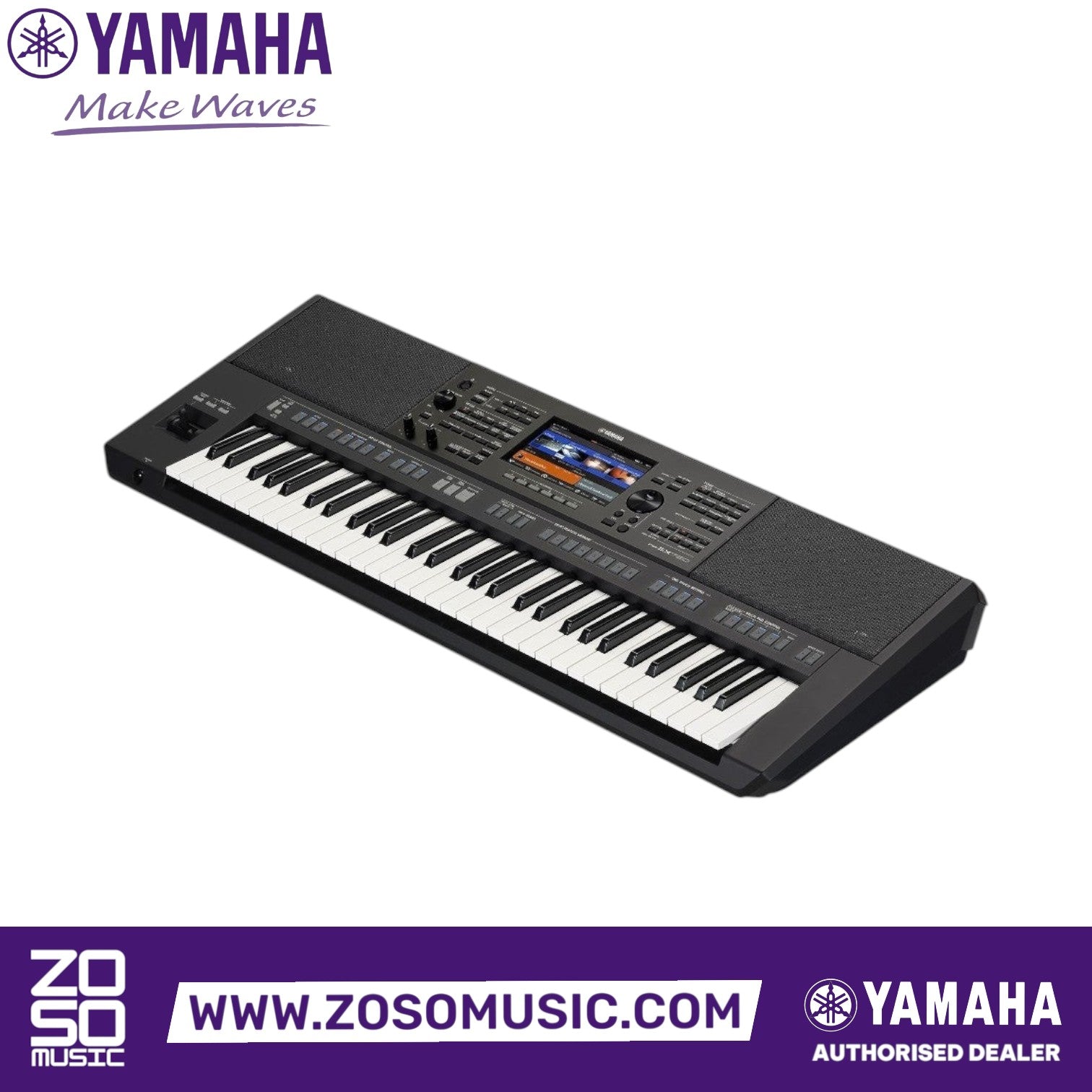 Zoso Music Yamaha PSR-SX720 61-key arranger workstation with color touchscreen and joystick controller