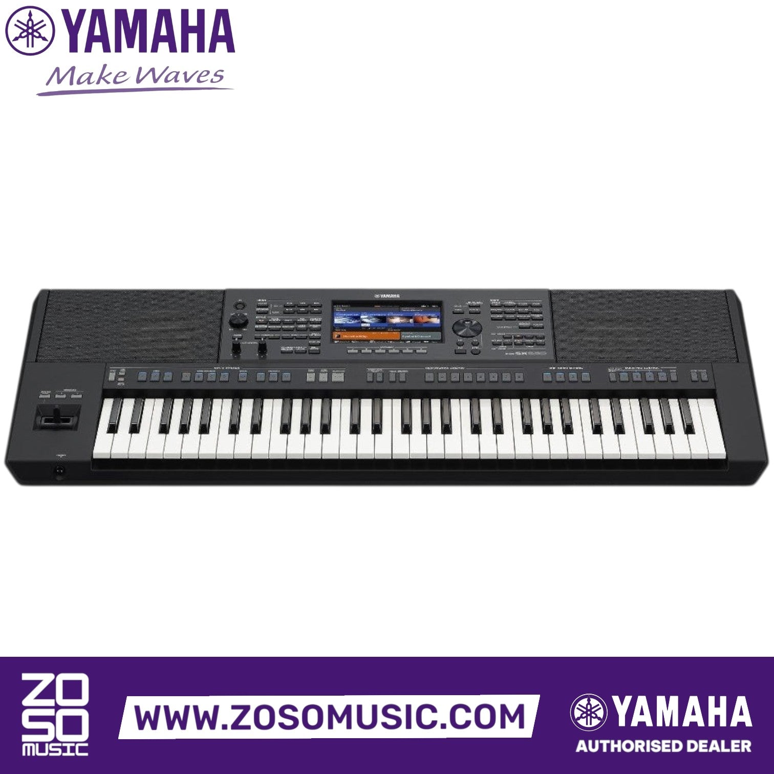 Zoso Music Yamaha PSR-SX920 61-key professional arranger workstation with touchscreen and joystick controller