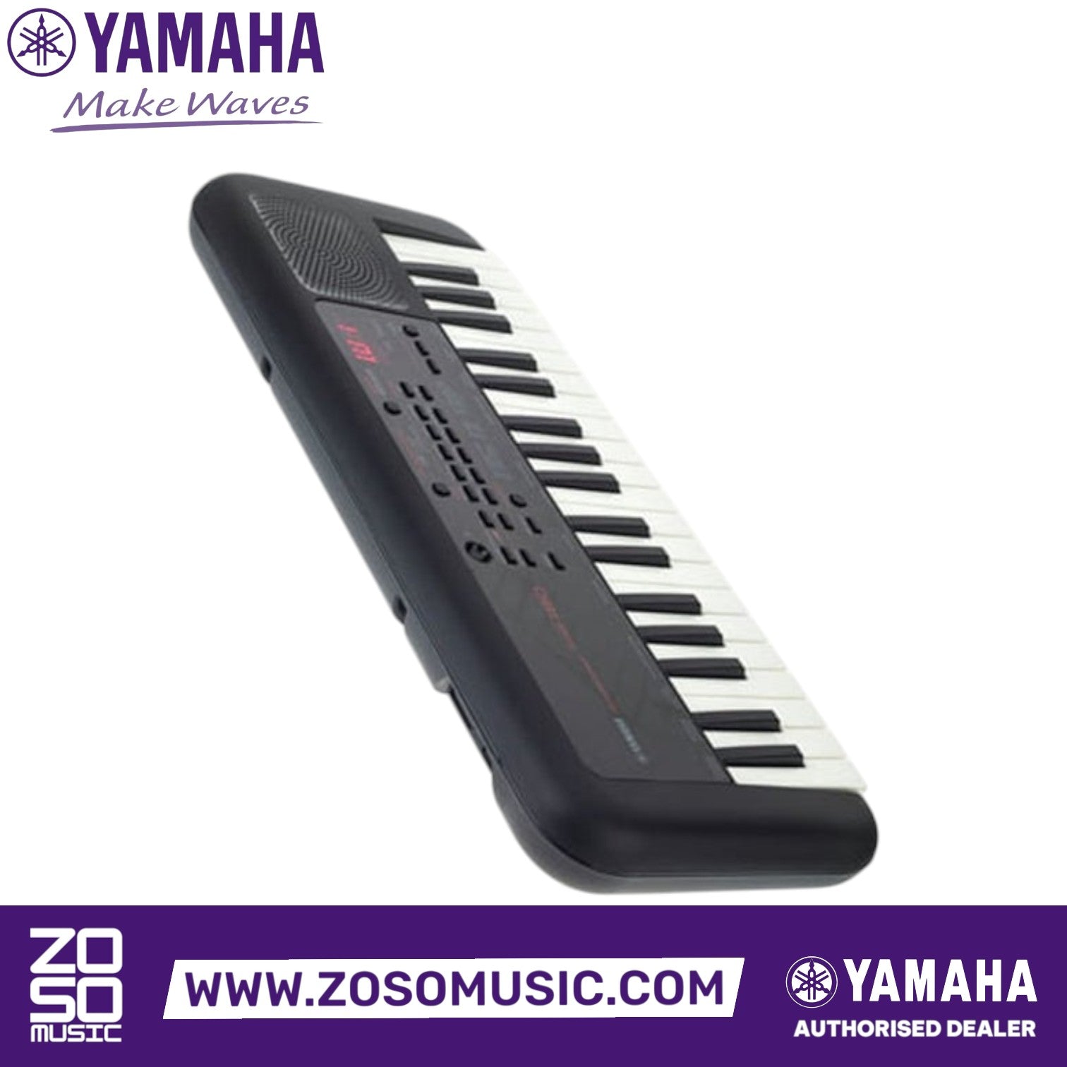 Zoso Music Yamaha PSS-A50 37-key mini keyboard in black with slim keys, onboard speaker, and digital display