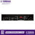 Rear panel of the Zoso Music Yamaha PX8 2-channel power amplifier showing XLR, TRS, and speakON connectivity ports.