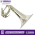 Zoso Music Yamaha YTR-2335S student Bb trumpet featuring a polished silver-plated finish and yellow-brass bell.