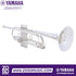 Zoso Music Yamaha YTR-6335S professional Bb trumpet in silver finish with a hand-hammered brass bell