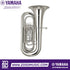 Zoso Music Yamaha YBB-321S 4-valve intermediate BBb tuba with a polished silver-plated finish and large brass bell.