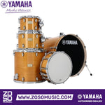 Zoso Music Yamaha Stage Custom 5-piece birch drum shell pack with a natural high-gloss lacquer finish