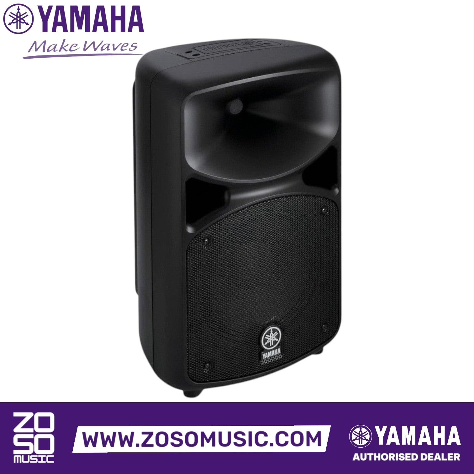 Zoso Music Yamaha Stagepas 600BT portable PA system black speaker unit with 10-inch woofer and high-frequency driver
