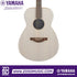 Zoso Music Yamaha Storia I concert acoustic guitar with off-white solid spruce top and mahogany soundhole inlay.