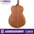 Zoso Music Yamaha Storia II concert acoustic guitar back view featuring solid mahogany wood construction