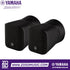 Zoso Music pair of black Yamaha VXS1MLB miniature cabinet speakers for surface or ceiling installation.