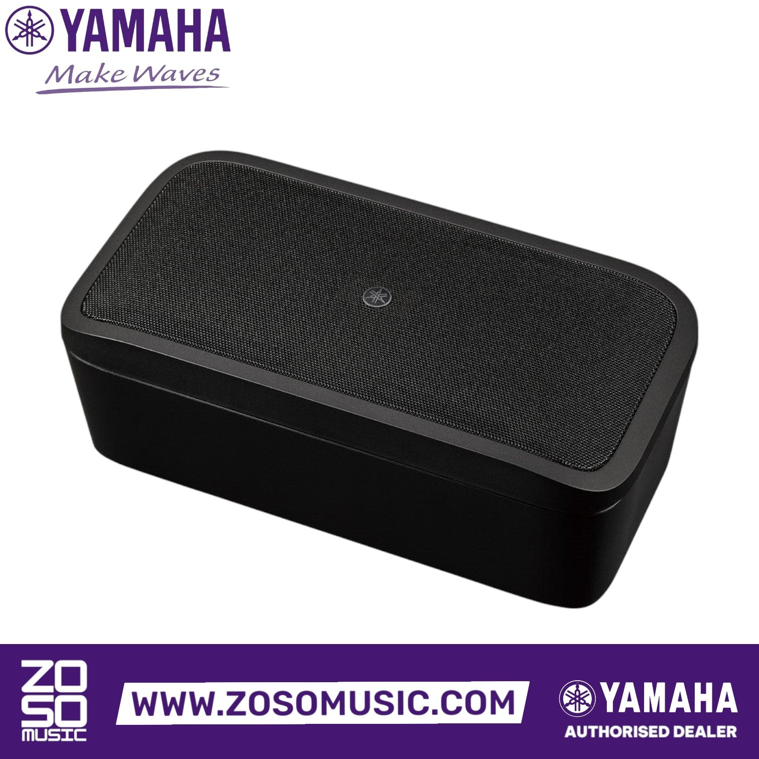 Zoso Music Yamaha VXS3SB compact black surface mount subwoofer with SR-Bass technology