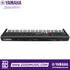 Zoso Music Yamaha YC88 88-key stage keyboard featuring a black chassis, drawbars, and hammer-action keys, rear view.