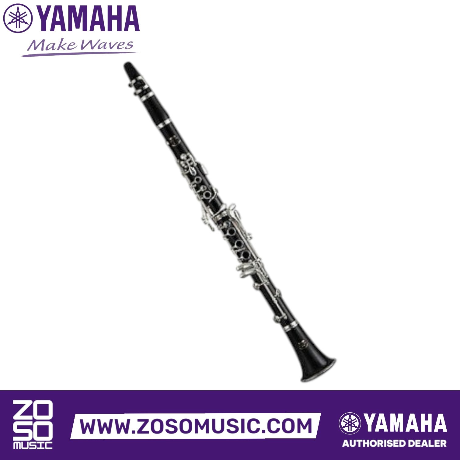 Zoso Music Yamaha YCL-650 professional Bb clarinet made of grenadilla wood with silver-plated keys