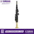 Zoso Music Yamaha YDS-150 digital saxophone with black body and gold lacquer brass bell in a vertical studio view