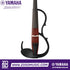Zoso Music Yamaha YSV104 4/4 silent electric violin in red with a sleek spruce body and black composite fingerboard.