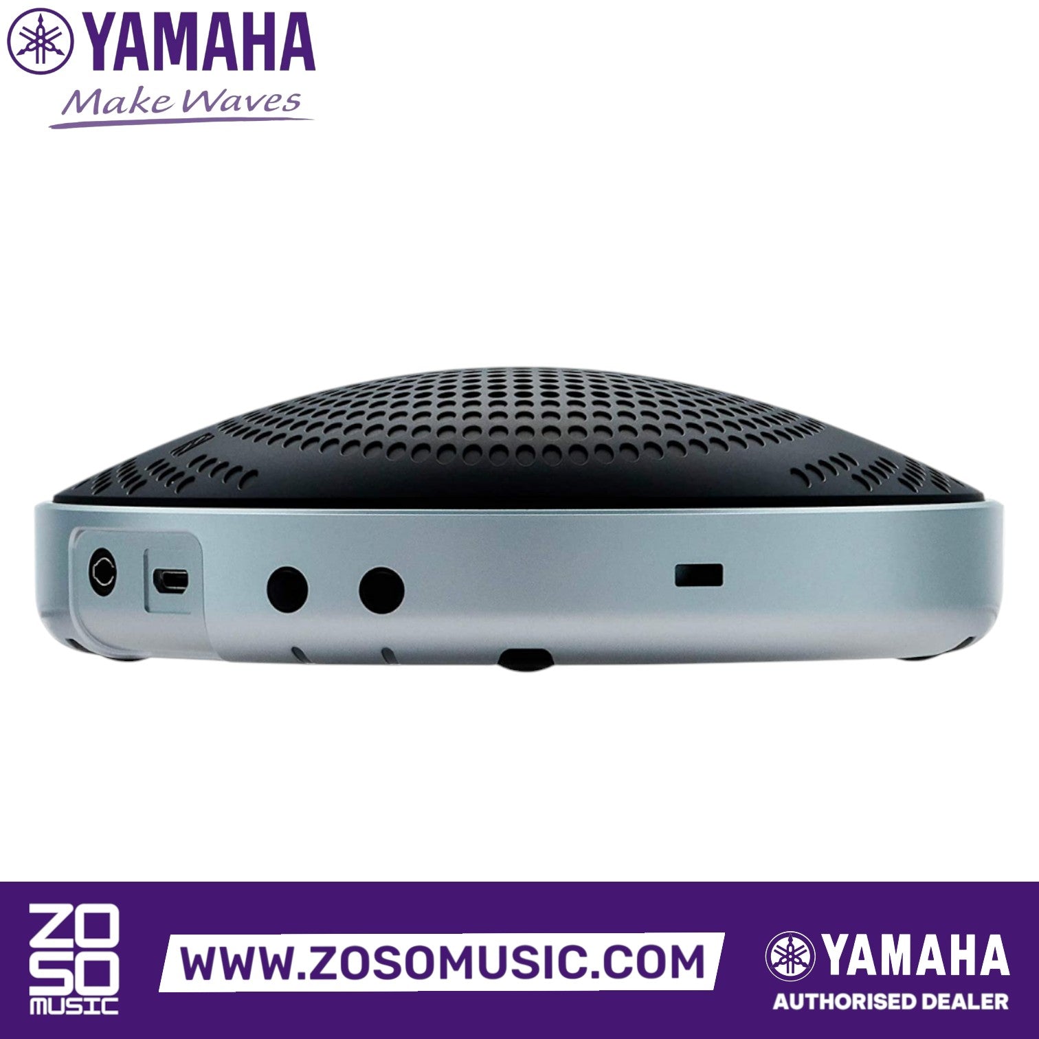 Zoso Music Yamaha YVC-200 portable black speakerphone with side ports and touch sensor interface