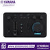 Zoso Music Yamaha ZG01 game streaming audio mixer in black with intuitive volume controls and LED effect buttons.