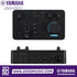 Zoso Music Yamaha ZG01 game streaming audio mixer showing top control panel and rear connection ports in black