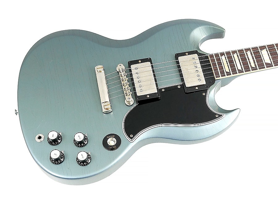 Gibson Custom Shop '61 Sg Standard Stop Bar Murphy Lab Ultra Light Aged Electric Guitar - Antique Pelham Blue