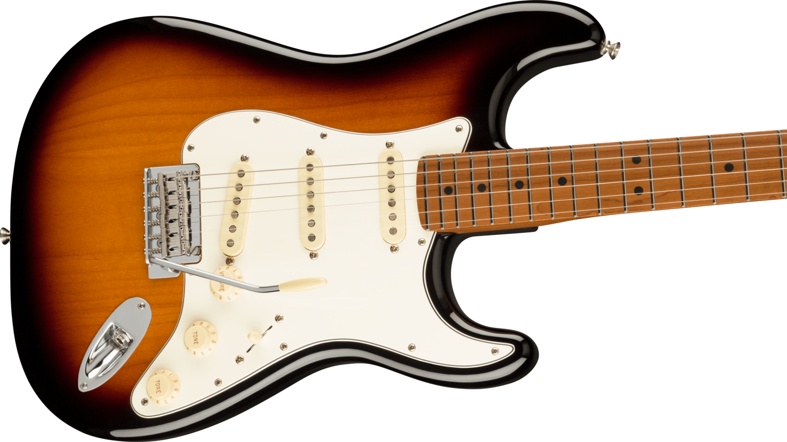 Fender FSR Player Stratocaster Electric Guitar, Roasted Maple FB, 2-Tone Sunburst |  FENDER |  ELECTRIC GUITAR |  Zoso Music
