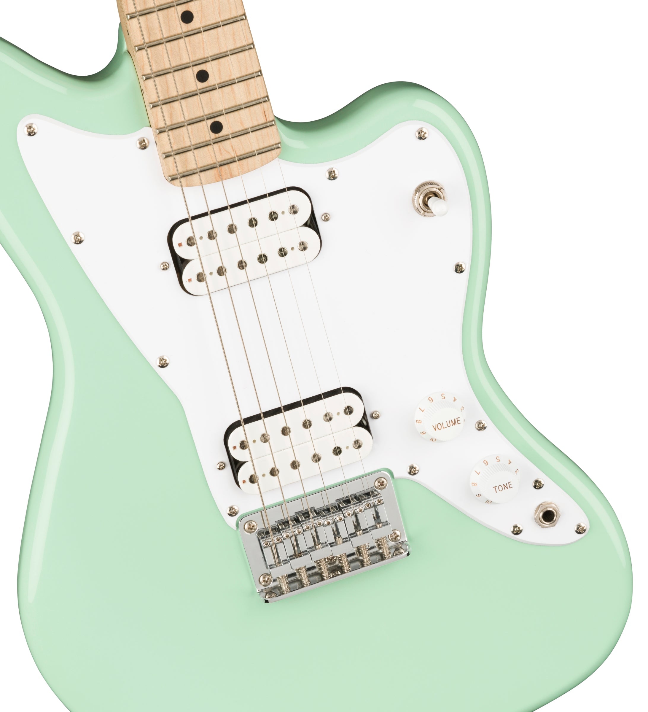 Squier Mini Jazzmaster Hh Electric Guitar , Maple Fb, Surf Green |  SQUIER BY FENDER |  ELECTRIC GUITAR |  Zoso Music