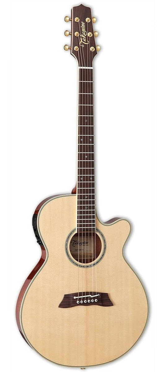 TAKAMINE TSP138CN PRO SERIES THINLINE FX CUTAWAY ACOUSTIC-ELECTRIC GUITAR, CT-3N PREAMP & SEMI-HARD CASE (MADE IN JAPAN)