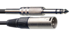 STAGG SAC3PSXM DL AUDIO CABLE XLR/JACK (M/M) 3M (10") SYMMETRIC, STAGG, CABLES, stagg-cable-sac3psxmdl, ZOSO MUSIC SDN BHD