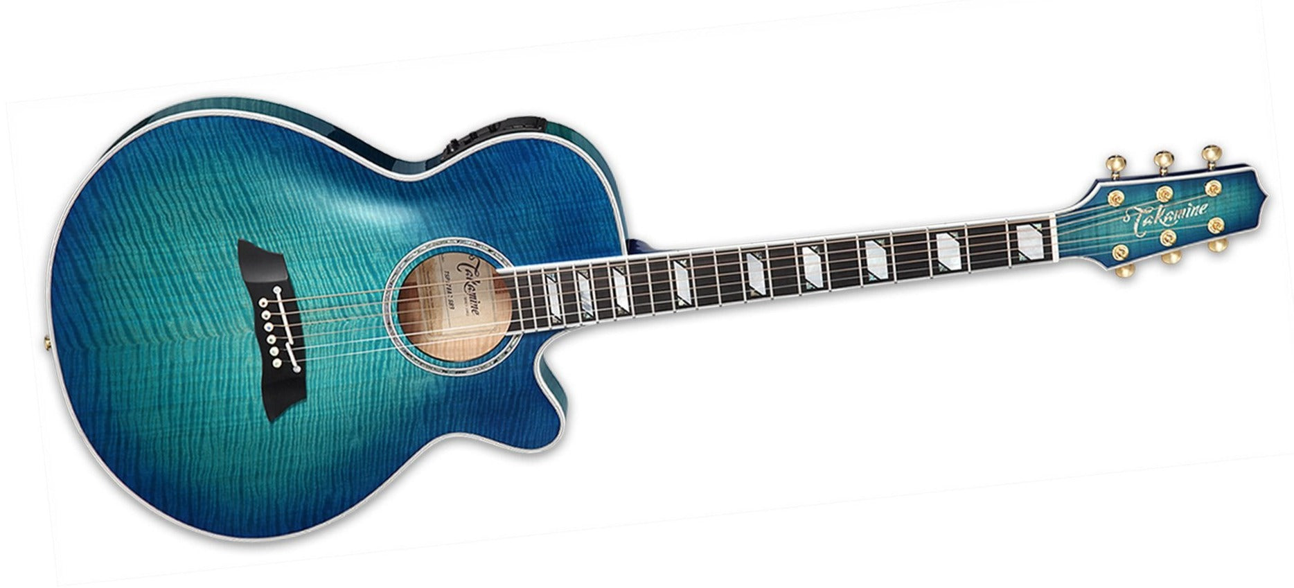 TAKAMINE TSP178AC SBB PRO SERIES THINLINE FX CUTAWAY ACOUSTIC-ELECTRIC GUITAR, CT-3N PREAMP & SEMI-HARD CASE (MADE IN JAPAN)