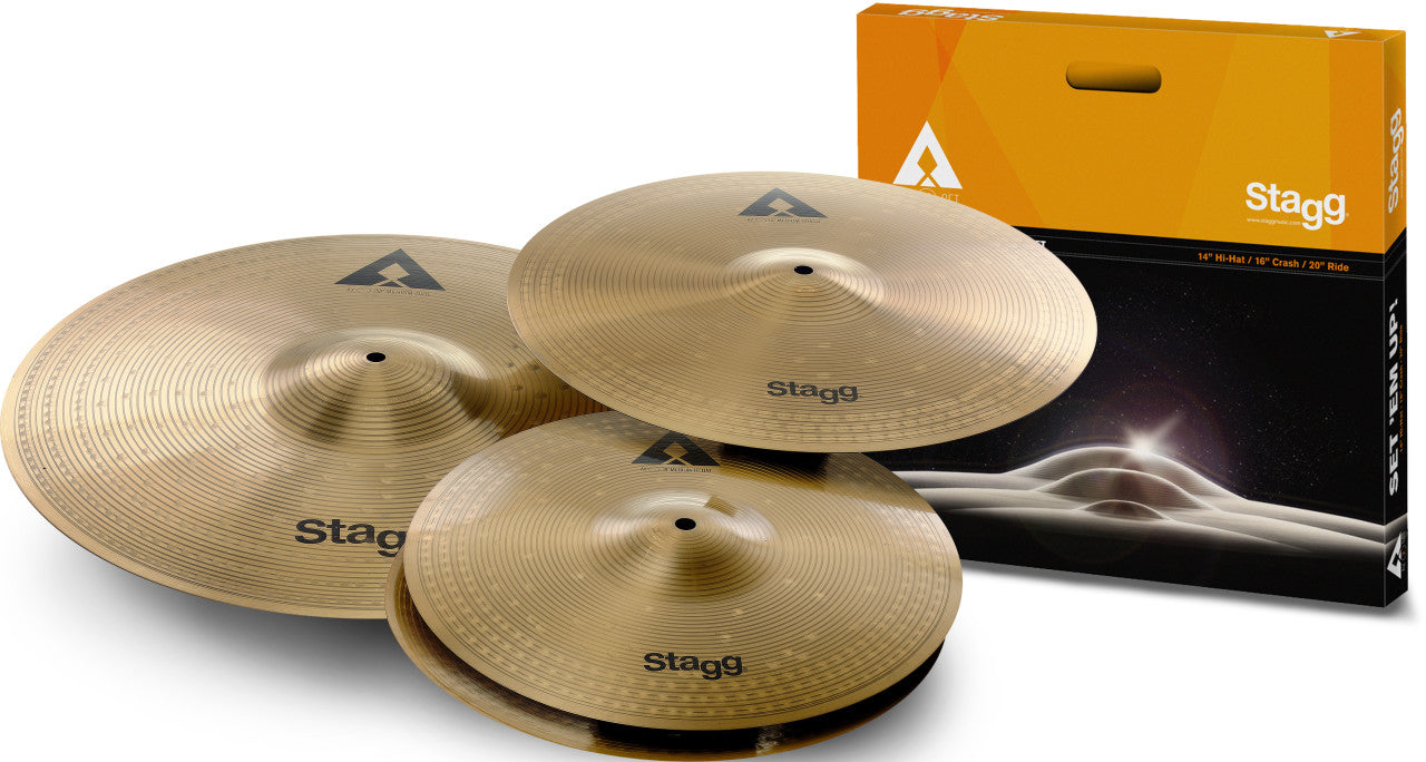 STAGG AXK COOPER STEEL ALLOY INNOVATION CYMBAL SET (14IN 16IN 20IN), STAGG, CYMBAL, stagg-cymbal-axk-set, ZOSO MUSIC SDN BHD
