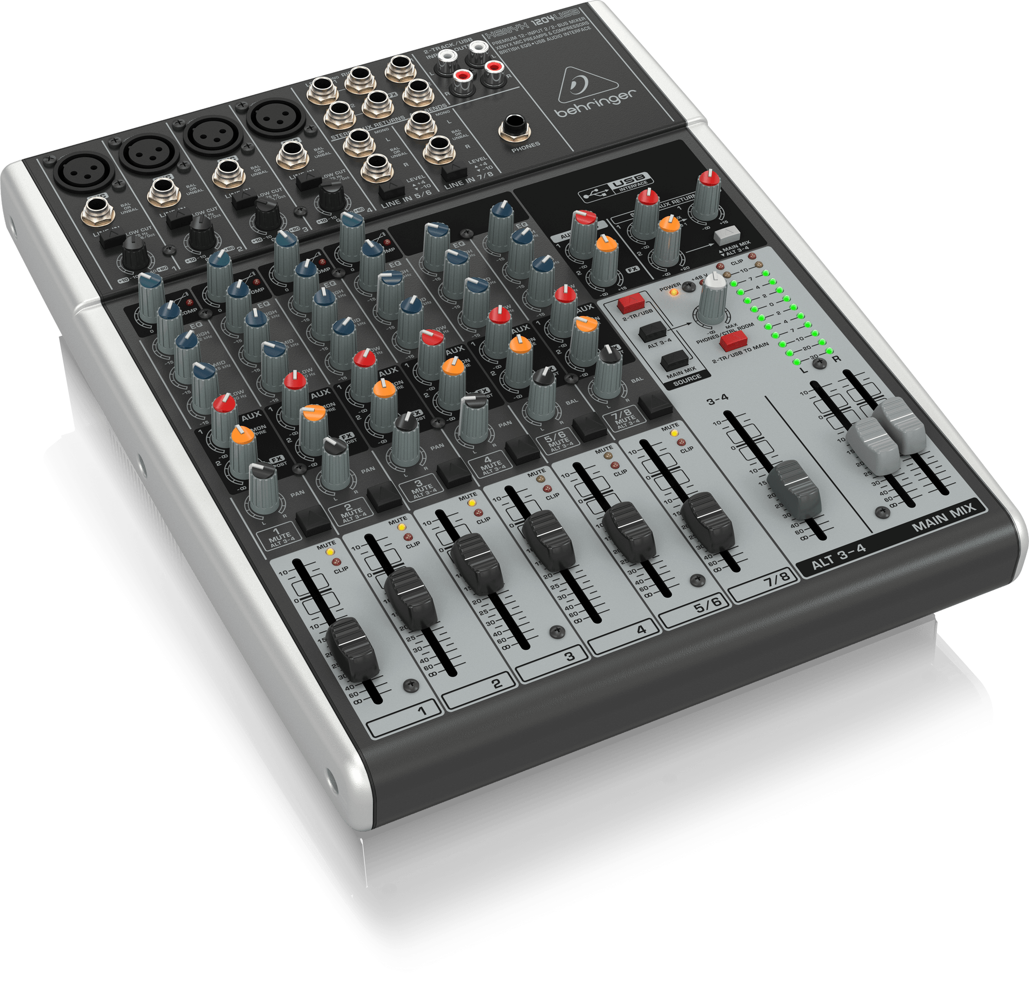 Behringer Xenyx 1204USB 8-channel Mixer with USB (Xenyx-1204USB) | BEHRINGER , Zoso Music