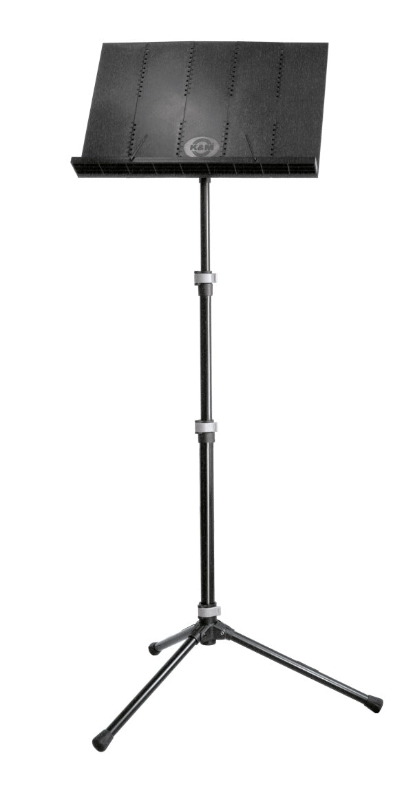 K&M 12125-000-55 12125 ORCHESTRA MUSIC STAND W/BAG, BLACK |  K&M |  STAND |  Zoso Music