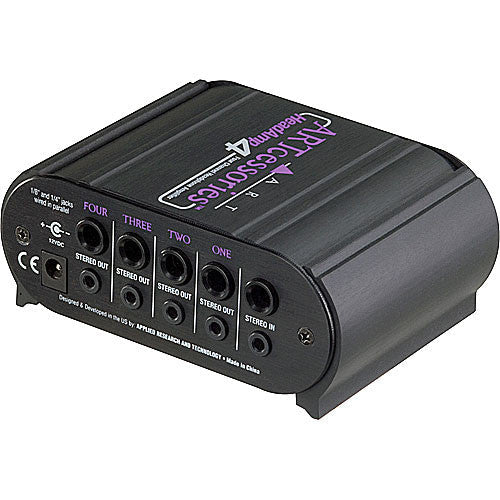 ART HeadAmp 4 4-channel Headphone Amp |  ART PRO AUDIO |  HEADPHONE AMPLIFIER |  Zoso Music