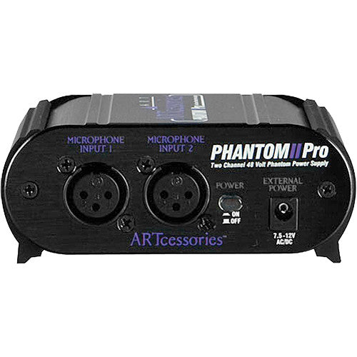 ART Phantom II Pro 2-channel 48V Phantom Power Supply
