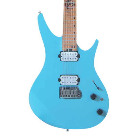 J&D DX100 ELECTRIC GUITAR ROASTED MAPLE NECK, BLUE, J&D, ELECTRIC GUITAR, j-d-dx100-electric-guitar-roasted-maple-neck-blue, ZOSO MUSIC SDN BHD