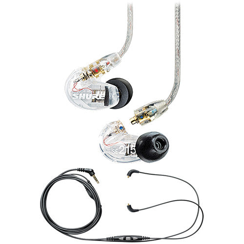 SHURE SE215 SOUND ISOLATING EARPHONES - CLEAR