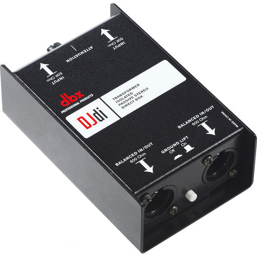 DBX DJDI 2-CHANNEL PASSIVE DIRECT BOX | DBX , Zoso Music