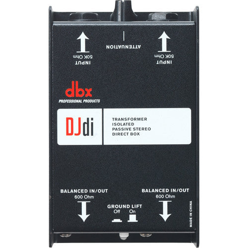 DBX DJDI 2-CHANNEL PASSIVE DIRECT BOX | DBX , Zoso Music