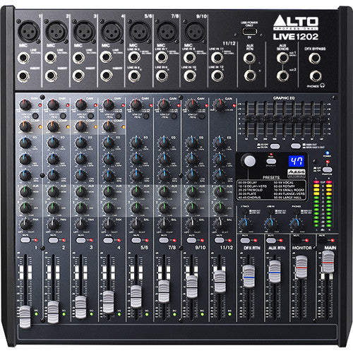 ALTO LIVE 1202 12-CHANNEL 2-BUS MIXER | ALTO , Zoso Music